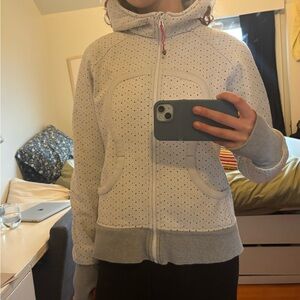 Lululemon polka dot zip up